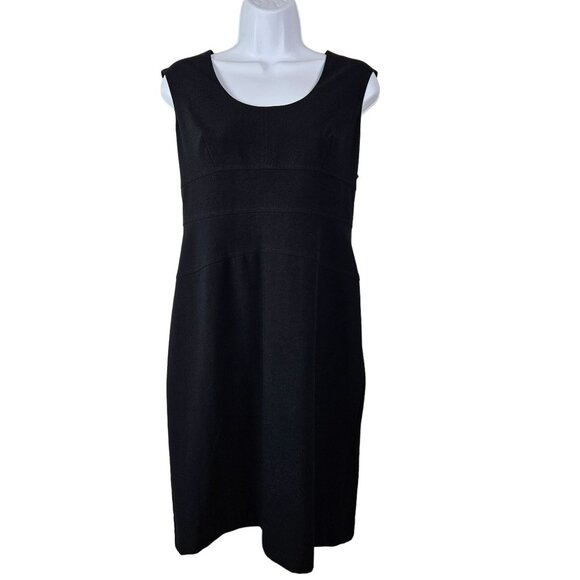 Worthington Women's Black Sheath Dress Size10 Elegant Work Career Party Cocktail - Picture 1 of 8